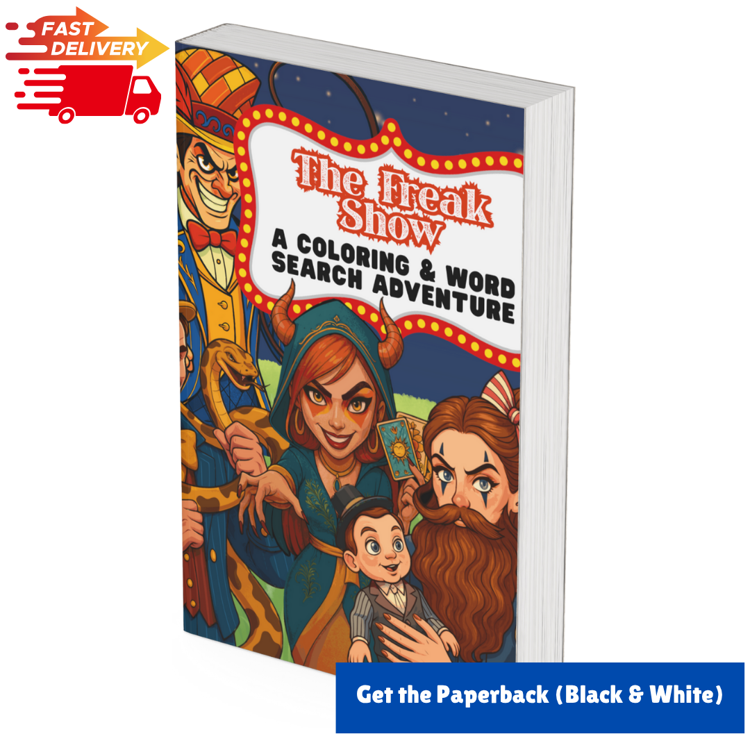 The Freak Show Coloring Word Search Puzzle Book