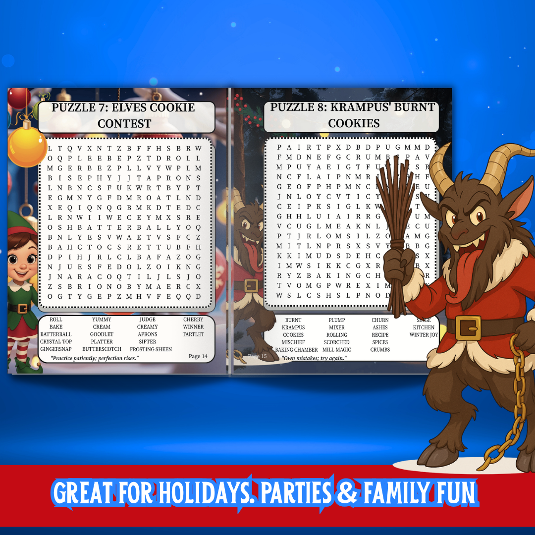 The Cozy Merry & Bright Christmas Sanctuary Word Search Book