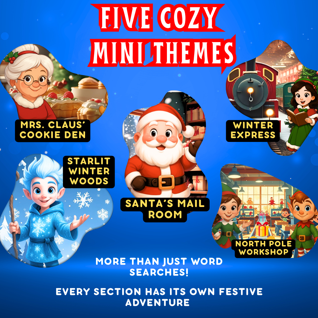 The Cozy Merry & Bright Christmas Sanctuary Word Search Book