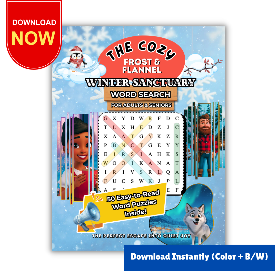 The Cozy Frost and Flannel Winter Sanctuary Word Search Puzzle Book