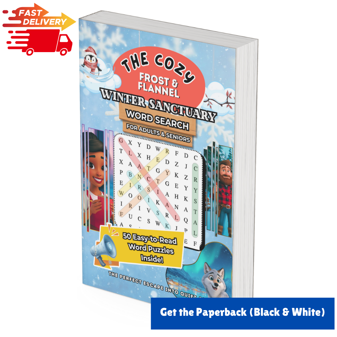 The Cozy Frost and Flannel Winter Sanctuary Word Search Puzzle Book
