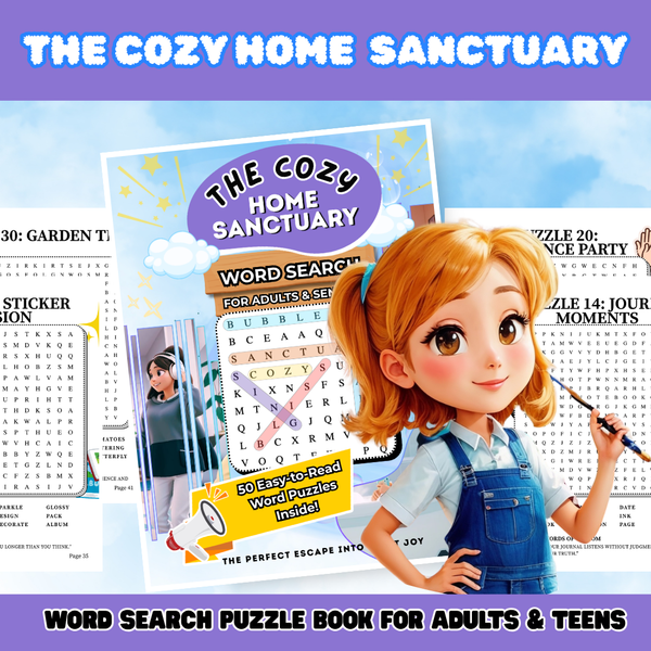 Cozy Sanctuary Word Search Book