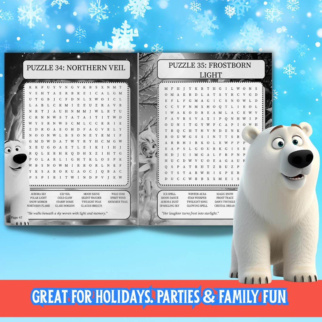 The Cozy Frost and Flannel Winter Sanctuary Word Search Puzzle Book