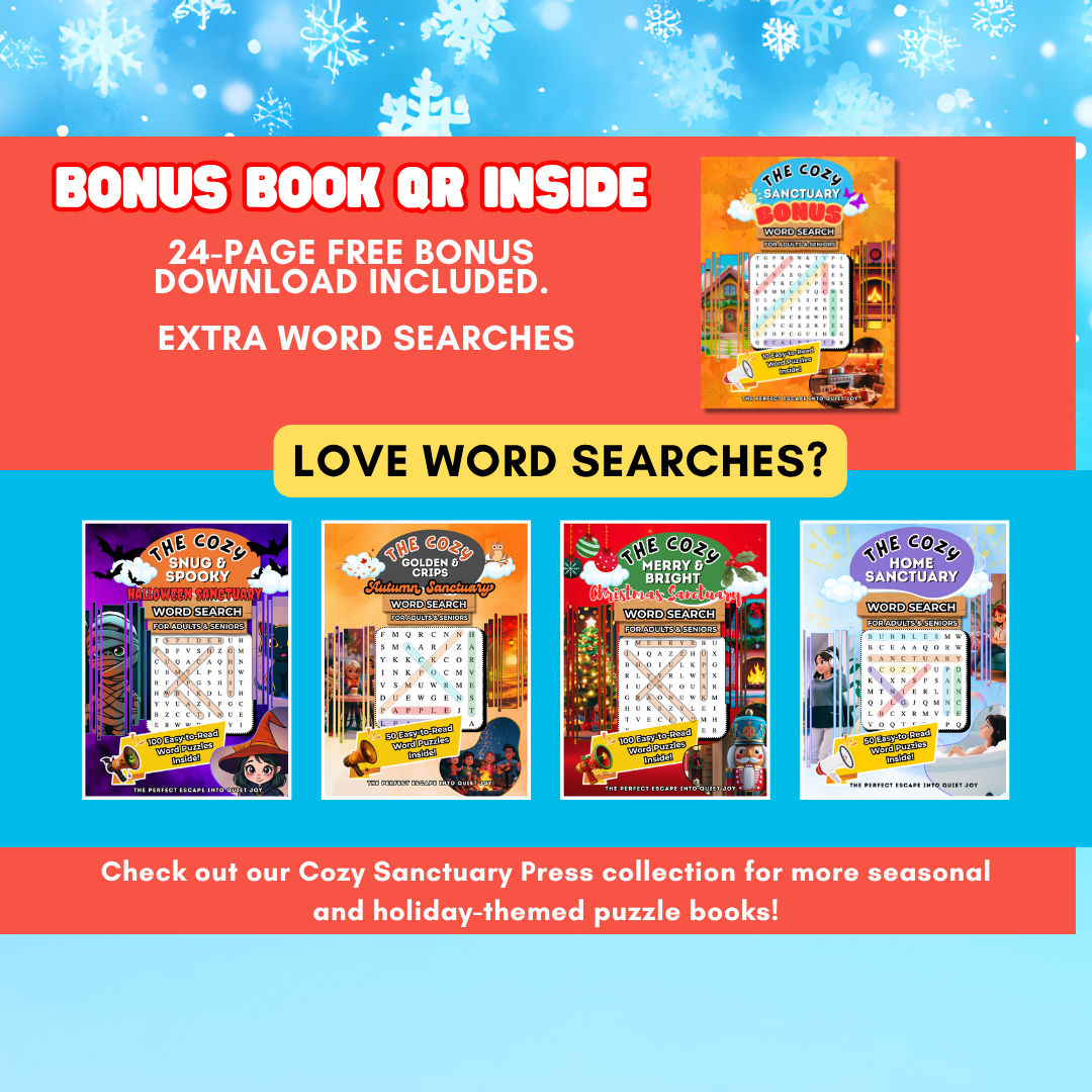 The Cozy Frost and Flannel Winter Sanctuary Word Search Puzzle Book
