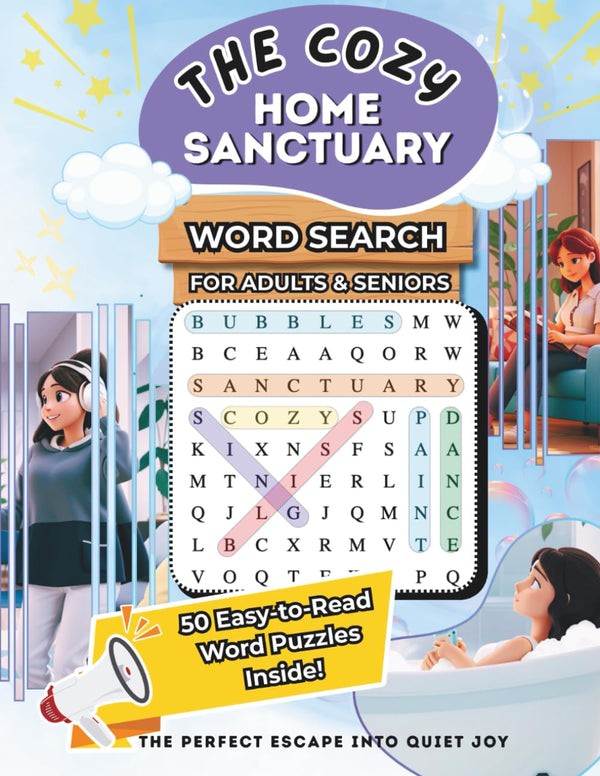 Cozy Sanctuary Word Search Book